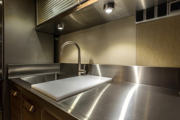 Custom Metal Kitchen Countertop, Custom Stainless Steel Countertops With Sinks